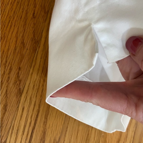 Talbot’s Signature White Ankle Straight Leg Pants Size 14 Spring Classic Cotton - Picture 7 of 10